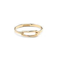 UNOde50 Sterling Silver-plated and 18K Gold Metal Rigid Bracelet