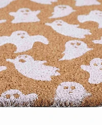 Vcny Home Flying Ghost Halloween Coir Outdoor Doormat, 18" x 30"