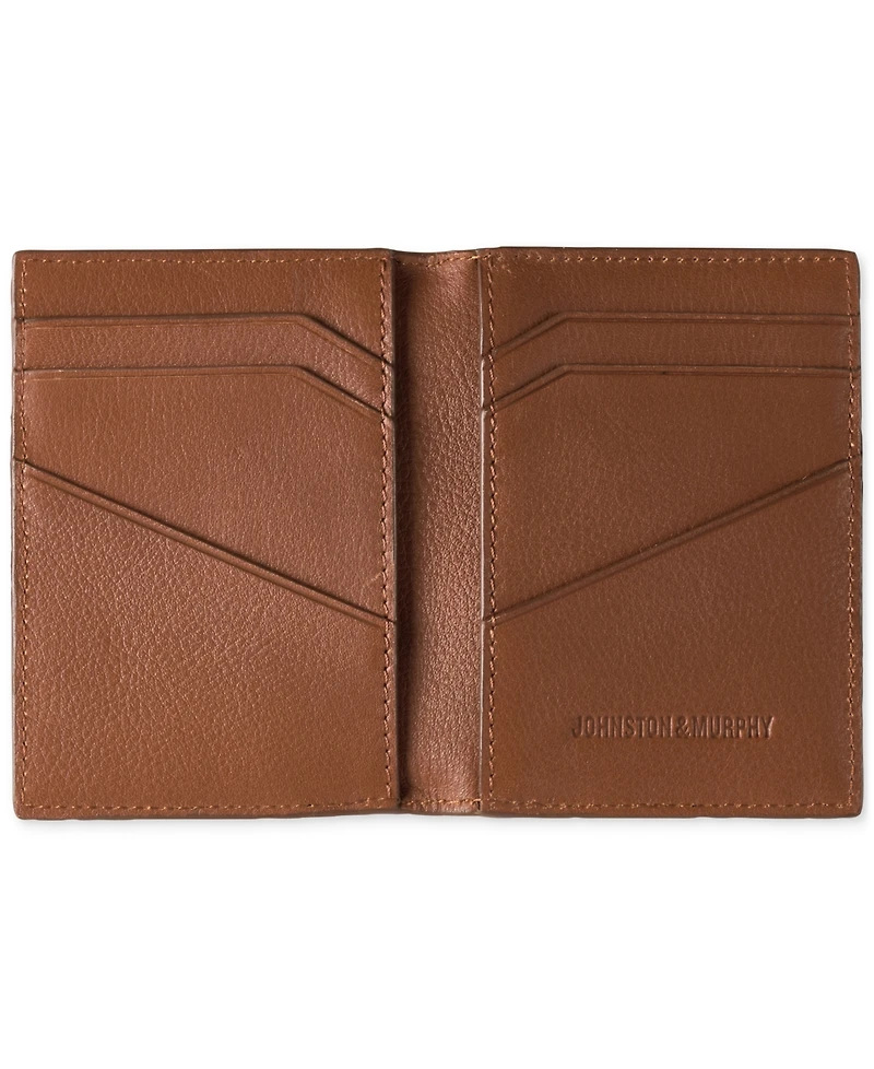 Johnston & Murphy Men's Pebbled Leather Bifold Wallet