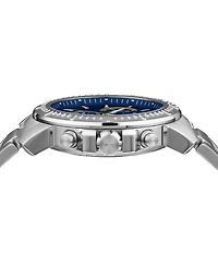 Versace Men's Swiss Chronograph Stainless Steel Bracelet Watch 45mm