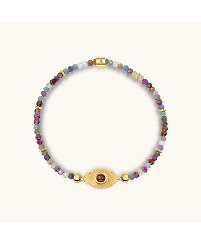 Spiritual Power - Sapphire Mix Evil Eye Charm Bracelet