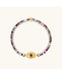 Spiritual Power - Sapphire Mix Evil Eye Charm Bracelet