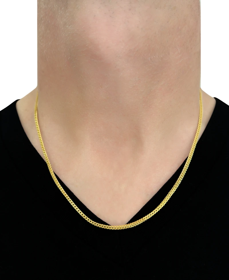 20" Franco Chain Necklace (1-7/8mm) in 14k Gold