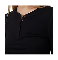 Cotton On Women's Sleep Recovery Henley Long Sleeve