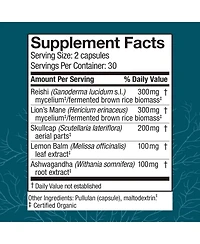 Host Defense MycoBotanicals Stress Decompress Capsules - Mushroom Supplement with Lemon Balm & Ashwagandha Root