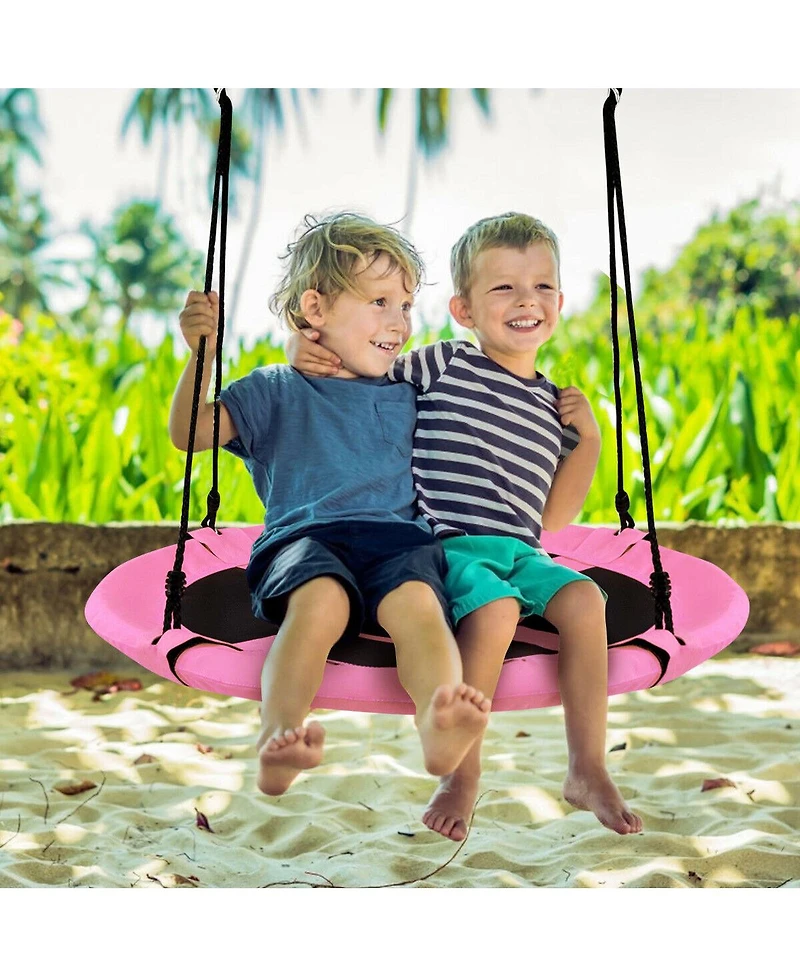 Sugift 40 Inch Flying Saucer Tree Swing Indoor Outdoor Play Set