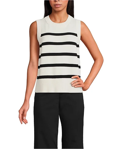 Lands' End Women's Drifter Easy Vest Sweater