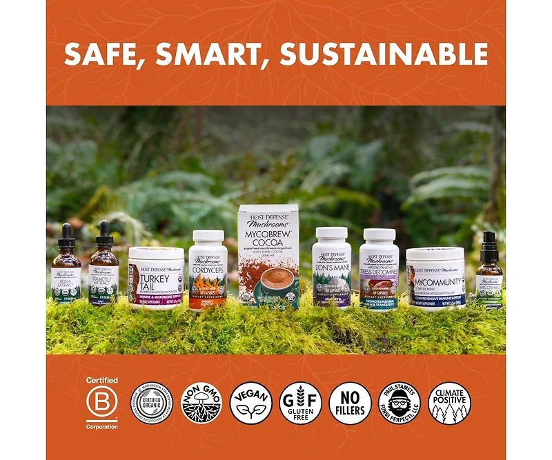 Host Defense Cordyceps Capsules - Immune & Energy Support Supplement