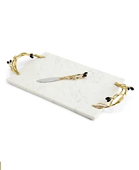 Michael Aram Olive Branch Cheeseboard and Knife Set