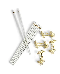 Michael Aram Cherry Blossom Chopsticks and Stand Set