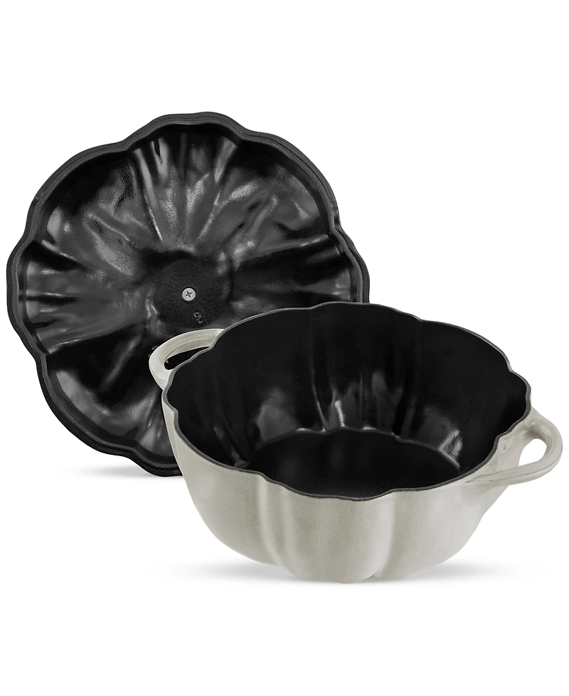 Staub Enameled Cast Iron 3.5-Qt Pumpkin Dutch Oven