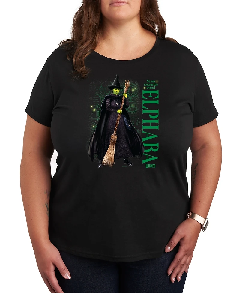 Hybrid Apparel Plus Wicked Elphaba Graphic Tee