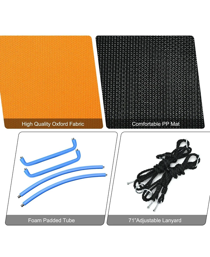 Hongge 700lb Giant 60 Inch Platform Tree Swing for Kids and Adults-Multicolor