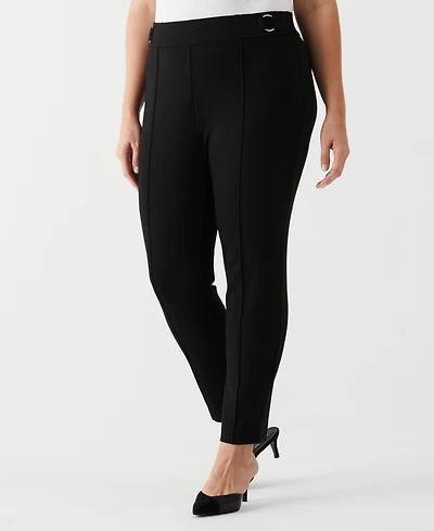 Rafaella Plus Slim Leg Ankle Pant with Hardware