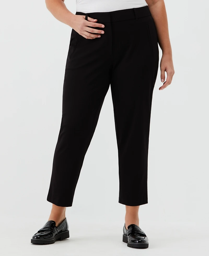 Rafaella Plus Straight Leg Ankle Pants