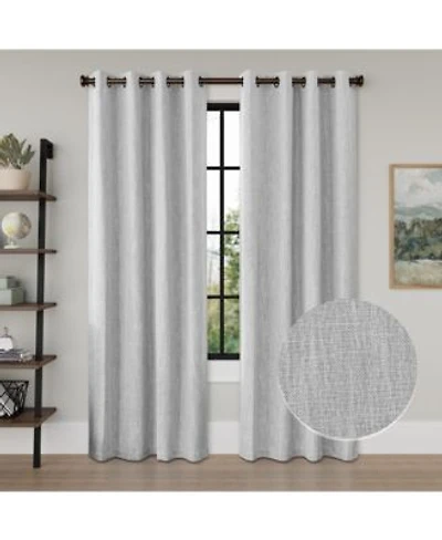 Linen Texture Blackout Grommet Curtains Pair2 Panels 52 Xd7108