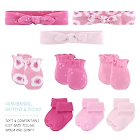 The Peanutshell Baby Girls Layette Gift Set Girls, Pretty Pink, 16 Essential Pieces
