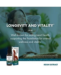 Host Defense Reishi Extract - Heart & Immune Health Support Supplement - Mushroom Supplement to Support Energy & Vitality
