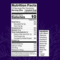 Host Defense MycoBrew Matcha - Matcha Drink Mix - Matcha Green Tea Powder that Includes Lion's Mushroom - Drink Mix with Organic Matcha Tea