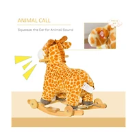 Slickblue Durable Baby Rocking Horse for Children Aged 3 to 6 Years Safe and Fun Ride-On Toy