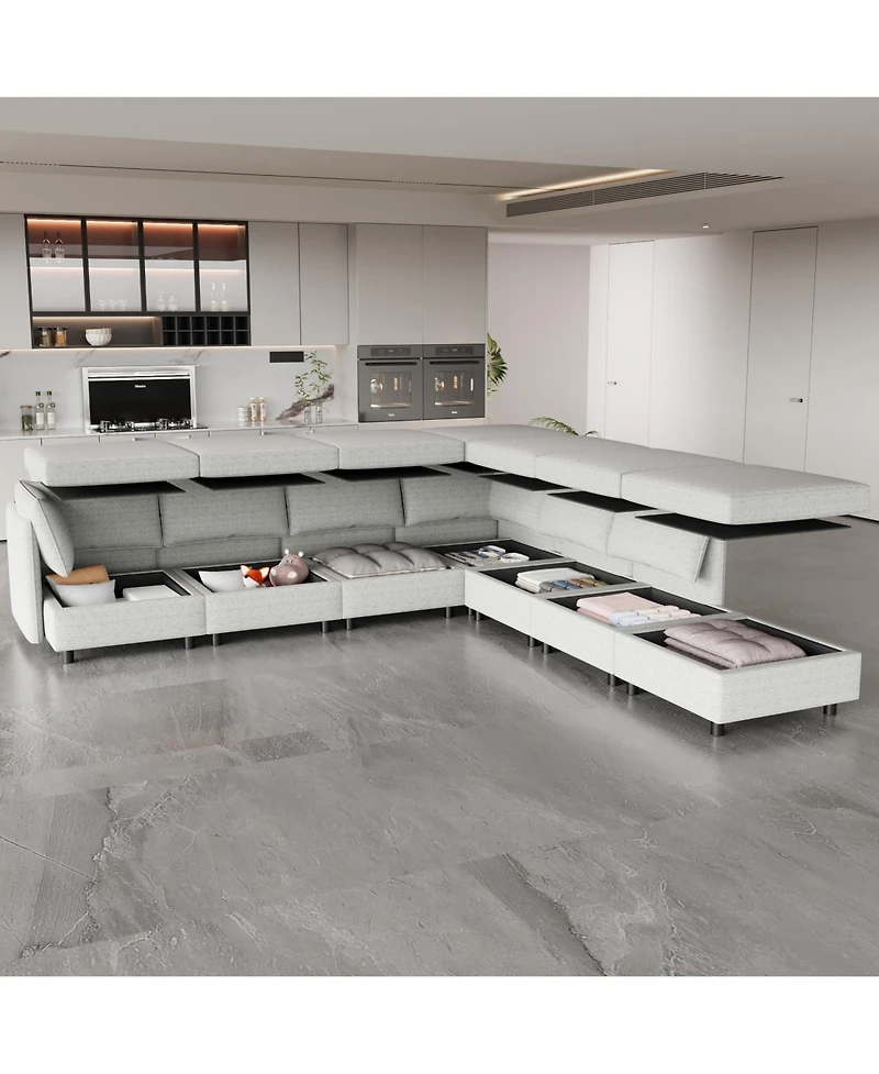 Streamdale Furniture Love Seat Couches, 2 Seater Loveseat Mid Century Modern Sofa Couch With Storage for Small Spaces, Living Room, Dorm, Bedroom