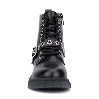 Olivia Miller Little Girls Star Bright Combat Boots