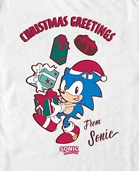 Fifth Sun Men's Merry Christmas Sonic Short Sleeve T-Shirt