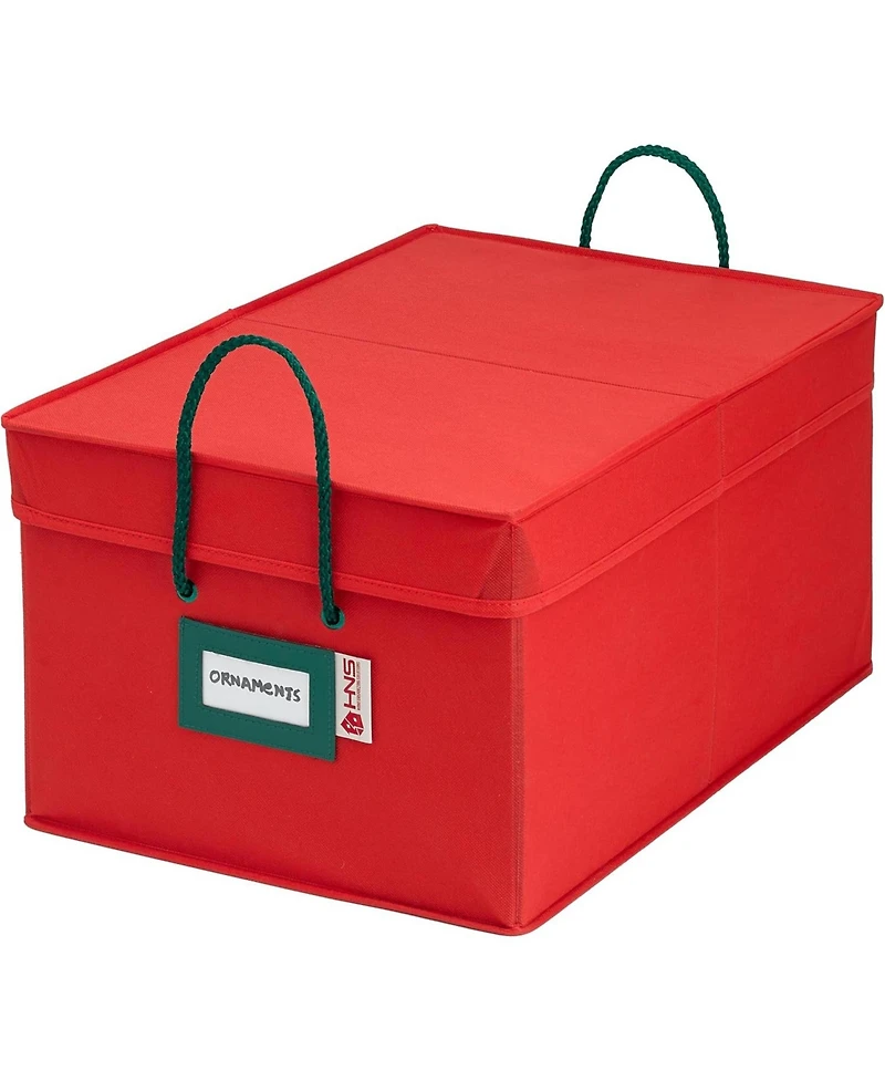 Florida Brands Under bed Christmas Ornament Storage Box with Dividers and 3 Trays - Fits up to 72- 3" Ornaments