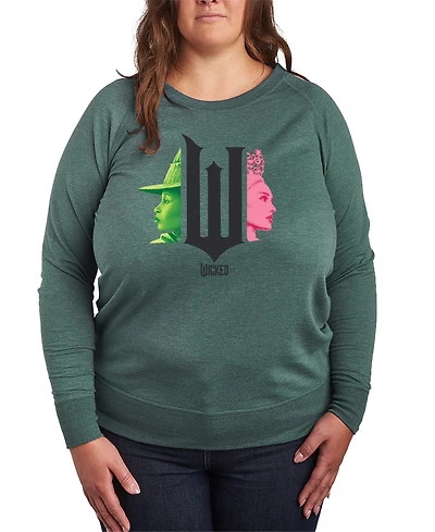 Hybrid Apparel Plus Wicked Elphaba Glinda Graphic Pullover T-Shirt