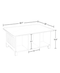 RiverRidge Home Kids 6 Cubby Storage Activity Table