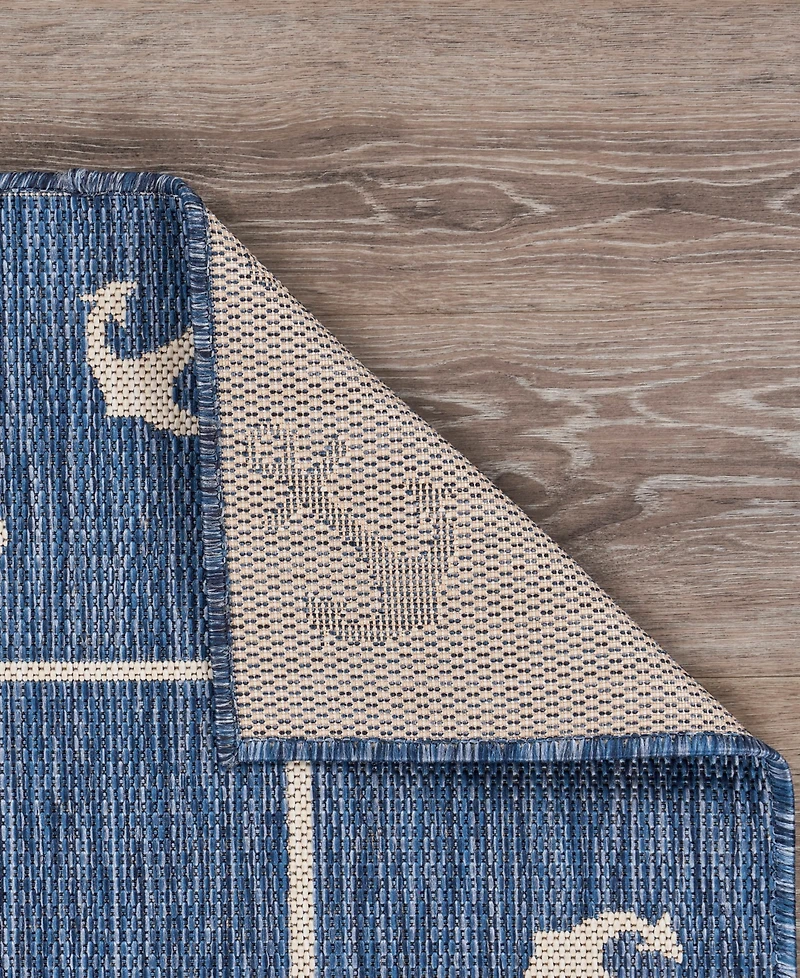 Lr Home Shoreline Srl-872 7'6" x 9'5" Outdoor Area Rug