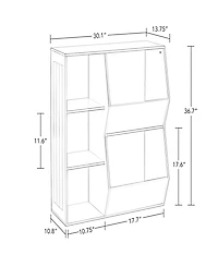 RiverRidge Kids 3-Cubby, 2-Veggie Bin Floor Cabinet