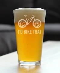 Bevvee I'd Bike That Pint Glass