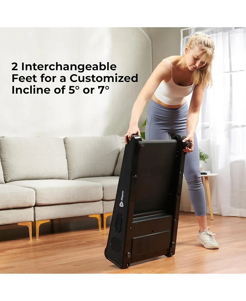 LifePro Smallest Portable 30in Walking Pad Treadmill – Adjustable Incline, Under Desk, 220Lbs Max Load