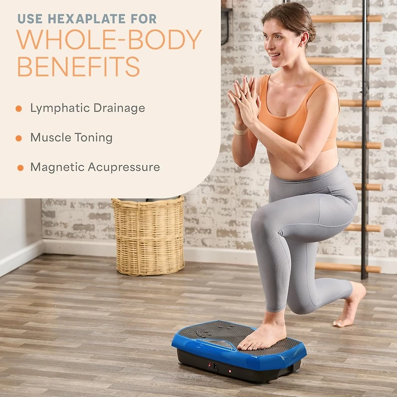 LifePro Vibration Plate with Magnetic Acupoints – Full Body Workout & Lymphatic Drainage Machine