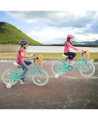 Hongge 18-Inch Kids Bike with Adjustable Handlebar and Seat for 4-8 Years Old