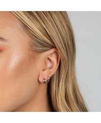 Wide Solid Cartilage Huggie Earring 14K