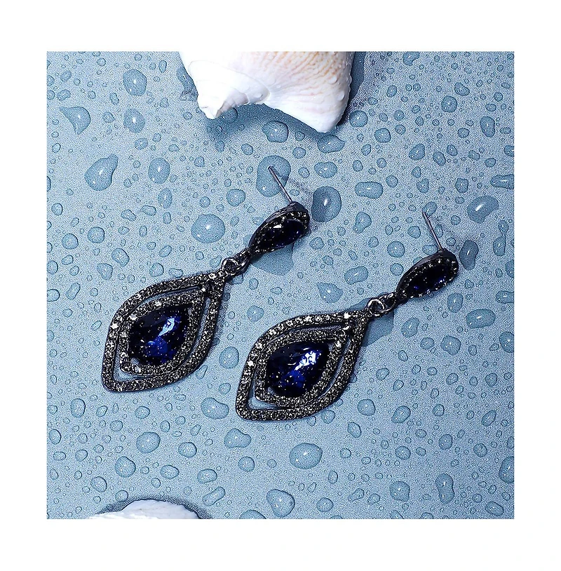 Sohi Women's Stone Drop Earrings