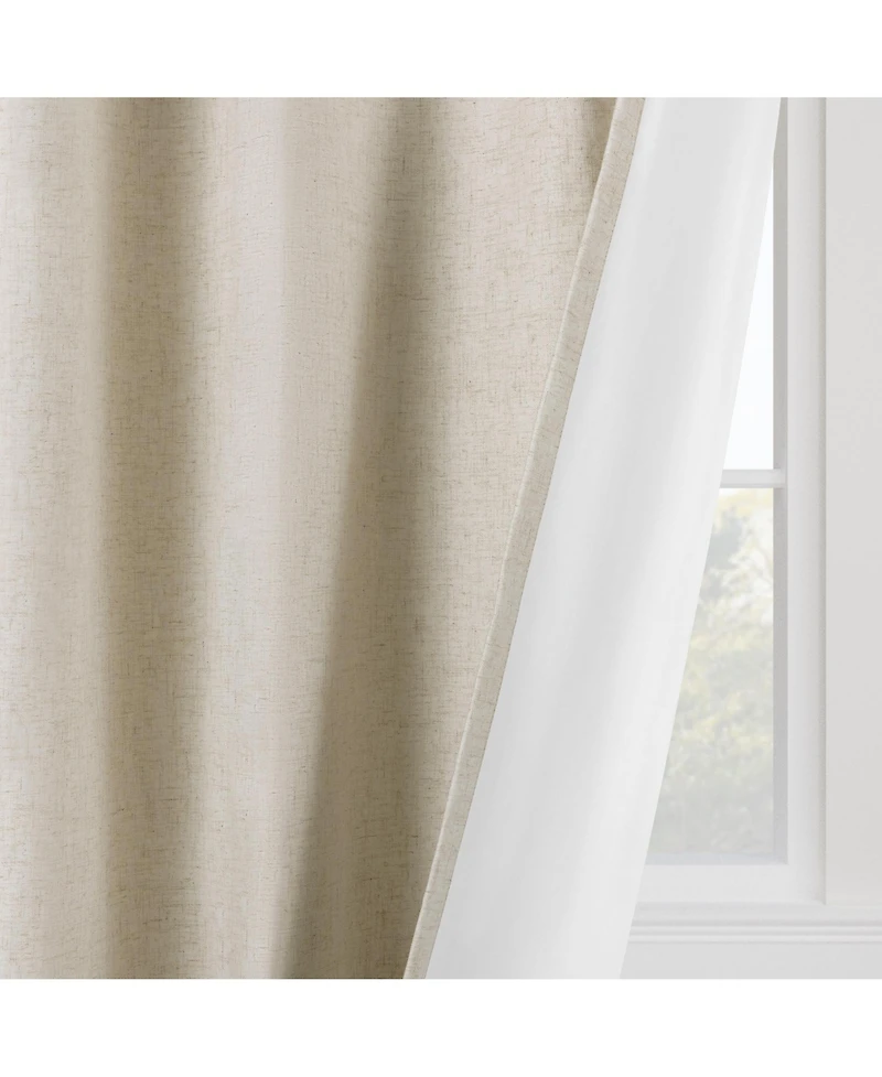 Linen Slub Blackout Grommet Pair (2 Panels