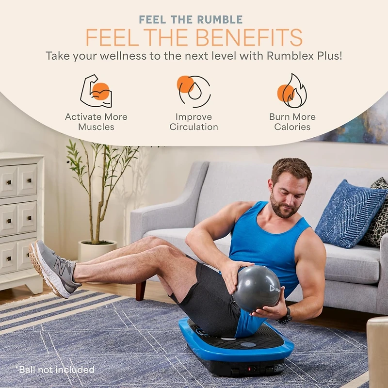 LifePro Rumblex Plus 4D Vibration Plate – Triple Motor Oscillation & 3D/4D Motion for Weight Loss