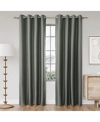 Textured Blackout Grommet Curtains Pair(2 panels
