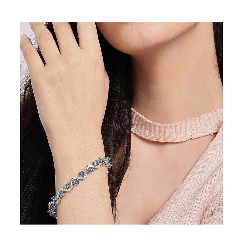 Sohi Women's Swirl Tennis Bracelet