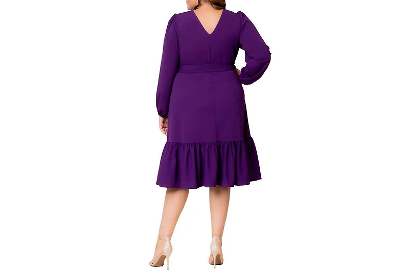 Kiyonna Plus Portia Long Sleeve Dress