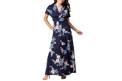 Kiyonna Women's Vienna Kimono Sleeve Long Maxi Dress
