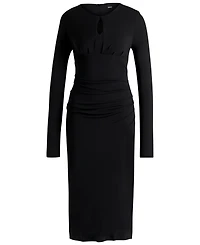 Boss by Hugo Women's Keyhole Neckline Dress