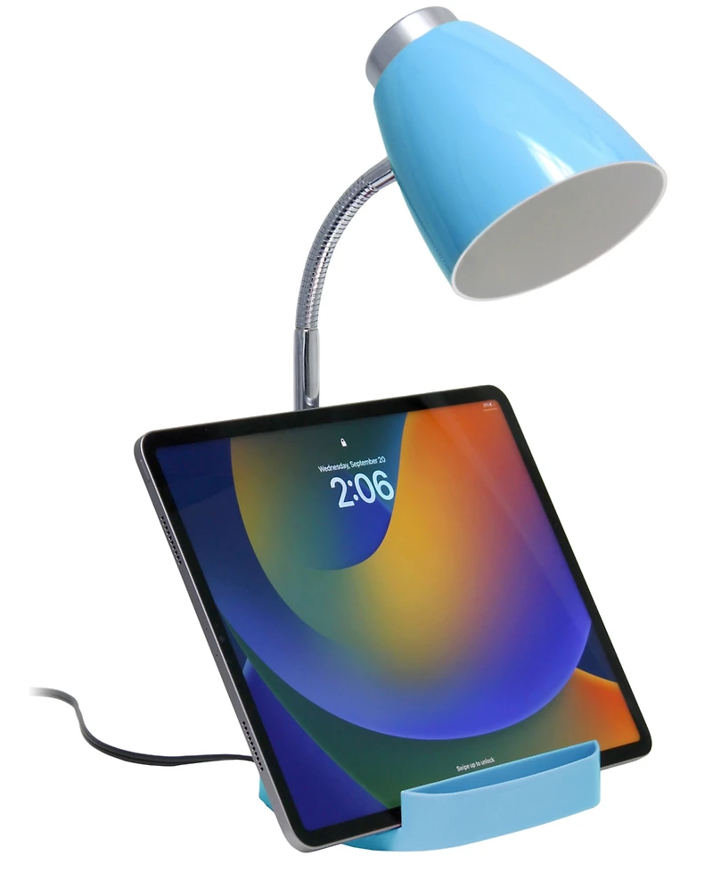 Creekwood Home 18.5" Flexible Gooseneck Organizer Desk Lamp