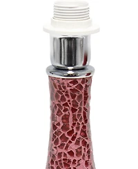Creekwood Home 14.17" Patchwork Crystal Glass Table Lamp