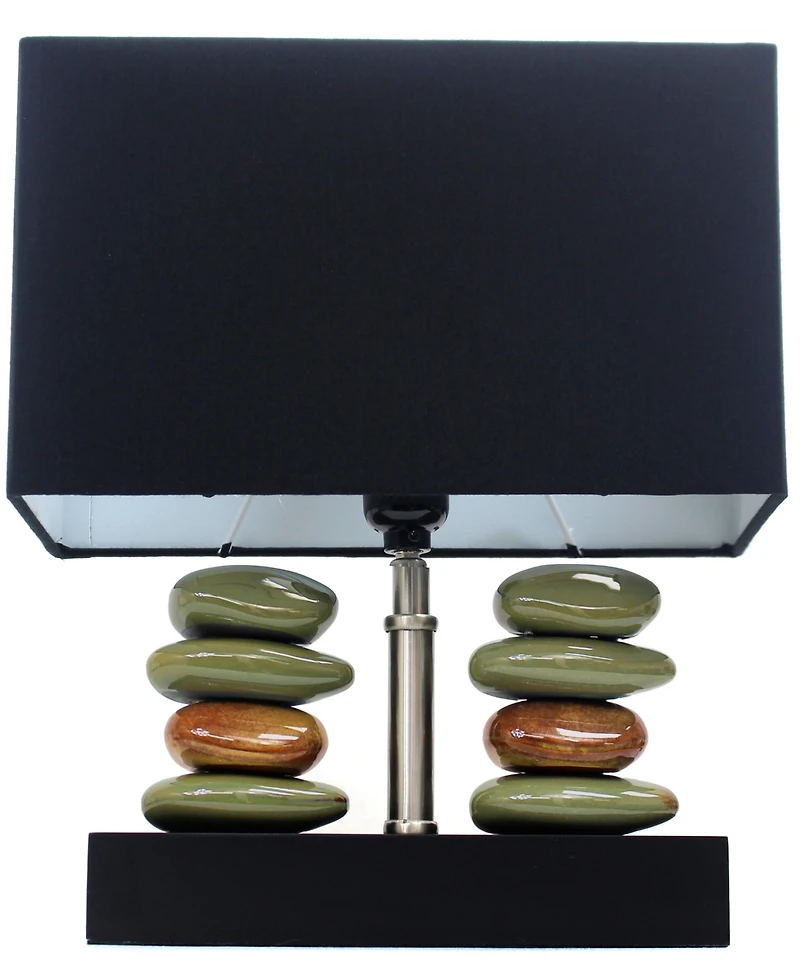 Lalia Home 14" Contemporary Tranquil Stone Table Lamp