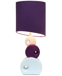 Lalia Home 28.5" Modern Stacked Circle Table Lamp