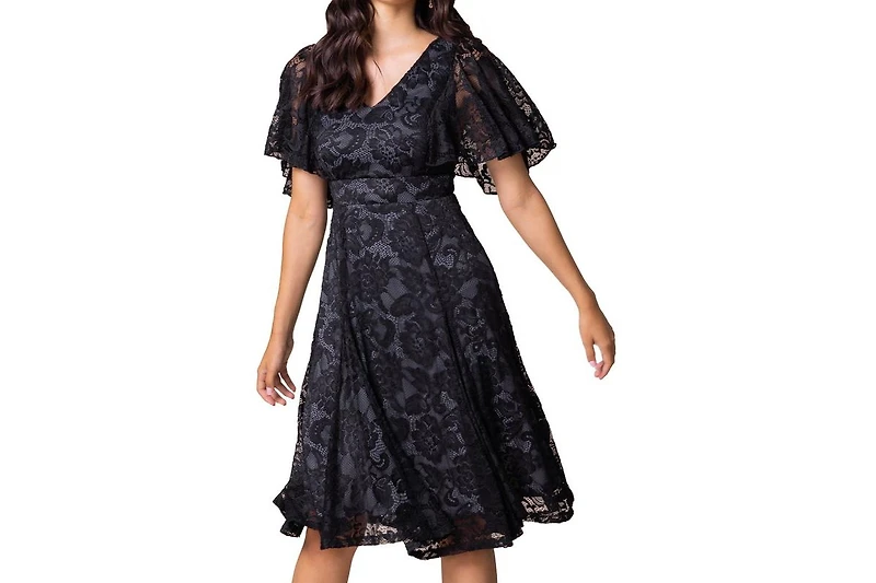 Kiyonna Women's Camille Lace Cocktail Dress